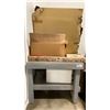 Image 7 : LARGE GROUP OF ASSORTED ITEMS- WOODEN TABLE, WHITEBOARD, CANNABIS PACKAGING BAGS, INTERLOCKING