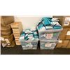 Image 6 : LARGE GROUP OF ASSORTED CANNABIS PACKAGING BAGS, SMALL WHITE DESK, FOLDING CHAIR, COOLER, NO