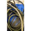 Image 10 : MOBILE METRO STYLE RACK, ELECTRIC PRESSURE WASHER, BROOMS, SHOVELS, ICE MELT, ASSORTED HOSES, LARGE