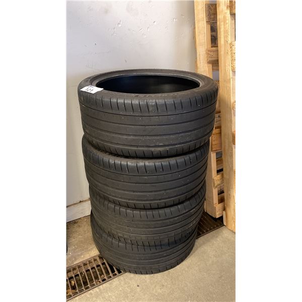 SET OF 4 MICHELIN PILOT SPORT 4S TIRES - 225/35 ZR19 96Y