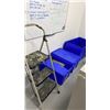 Image 5 : CONTENTS OF SINGLE SMALL UPSTAIRS OFFICE TOP OF STAIRS IN WAREHOUSE- FILING CABINETS, WHITE DESK