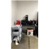 Image 2 : CONTENTS OF CORNER KITCHEN AREA-3 KEURIG MACHINES, PANASONIC MICROWAVE, GOURMIA AIR FRYER,
