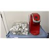 Image 4 : CONTENTS OF CORNER KITCHEN AREA-3 KEURIG MACHINES, PANASONIC MICROWAVE, GOURMIA AIR FRYER,