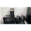 Image 5 : CONTENTS OF CORNER KITCHEN AREA-3 KEURIG MACHINES, PANASONIC MICROWAVE, GOURMIA AIR FRYER,
