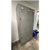 Image 1 : ULINE GREY 6 COMPARTMENT LOCKER SECTION APPROX 36"W X 18"D X 78"H