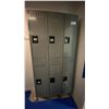 Image 2 : ULINE GREY 6 COMPARTMENT LOCKER SECTION APPROX 36"W X 18"D X 78"H