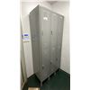 Image 1 : ULINE GREY 6 COMPARTMENT LOCKER SECTION APPROX 36"W X 18"D X 78"H