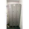 Image 2 : ULINE GREY 6 COMPARTMENT LOCKER SECTION APPROX 36"W X 18"D X 78"H