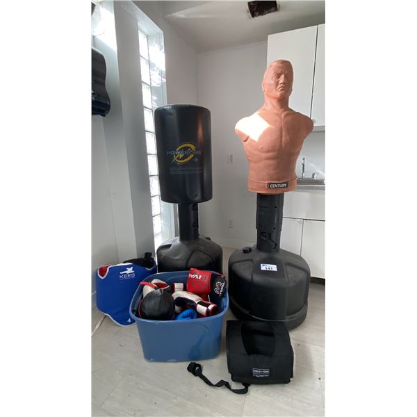 CENTURY FREESTANDING PUNCHING DUMMY, POWERLINE FREESTANDING PUNCHING BAG, KEES TAE KWON DO TRAINING