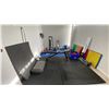 Image 1 : LARGE GROUP OF ASSORTED FITNESS EQUIPMENT & RUBBER FLOOR MATS