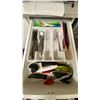 Image 11 : CONTENTS OF CORNER OF KITCHEN- ASSORTED DISHES, POTS PANS, MICROWAVE, WATER COOLER, COFFEE MAKERS,