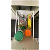Image 12 : CONTENTS OF CORNER OF KITCHEN- ASSORTED DISHES, POTS PANS, MICROWAVE, WATER COOLER, COFFEE MAKERS,