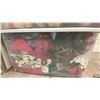 Image 5 : 3 PLASTIC STORAGE BINS OF ASSORTED SEASONAL DECORATIONS & CHRISTMAS TREE