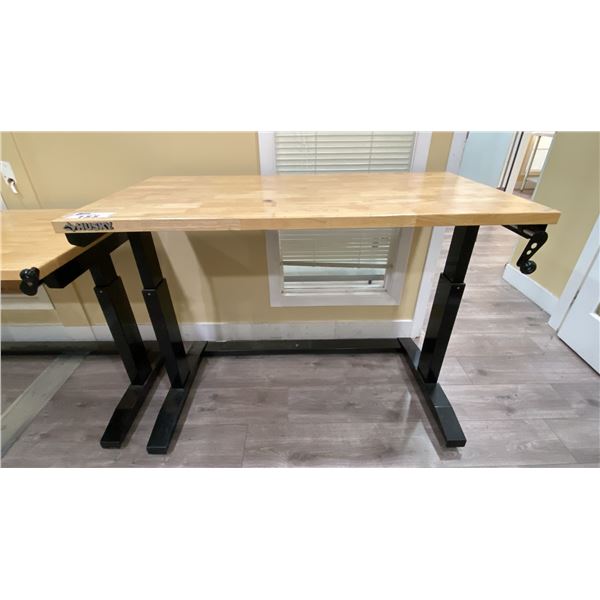 HUSKY ADJUSTABLE HEIGHT WORK TABLE APPROX 46"L X 24"D