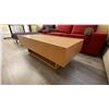 Image 5 : GROUP OF FURNITURE- 2 CHAISE LOUNGE, SMALL COFFEE TABLE & RED LOVE SEAT