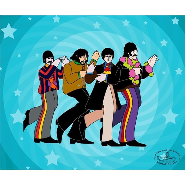 The Beatles YELLOW SUBMARINE Sericel Animation Art Cel