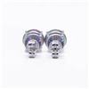 Image 5 : Plated 14KT White Gold 4.00ctw Russian Color Change Lab Simulated Alexandrite Earrings