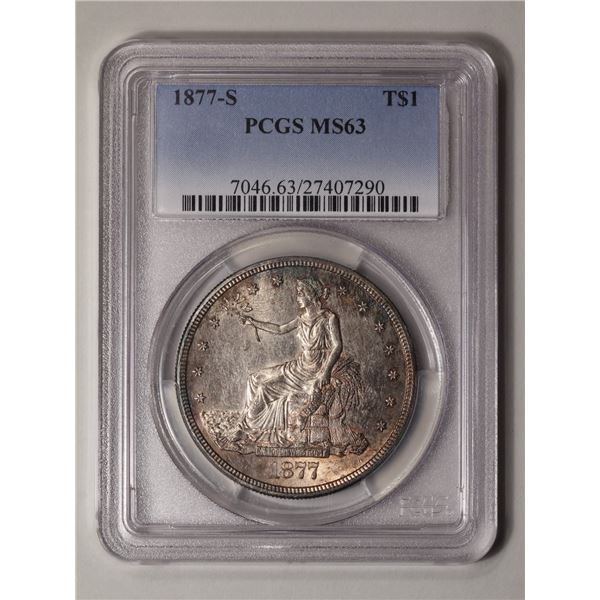 1877-S $1 Trade Dollar PCGS MS63