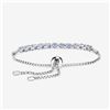 Image 3 : Plated Rhodium 2.29ctw Tanzanite Bracelet
