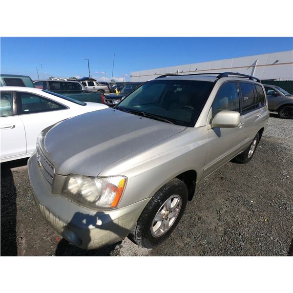 TOYOTA HIGHLANDER 2001 T-DONATION
