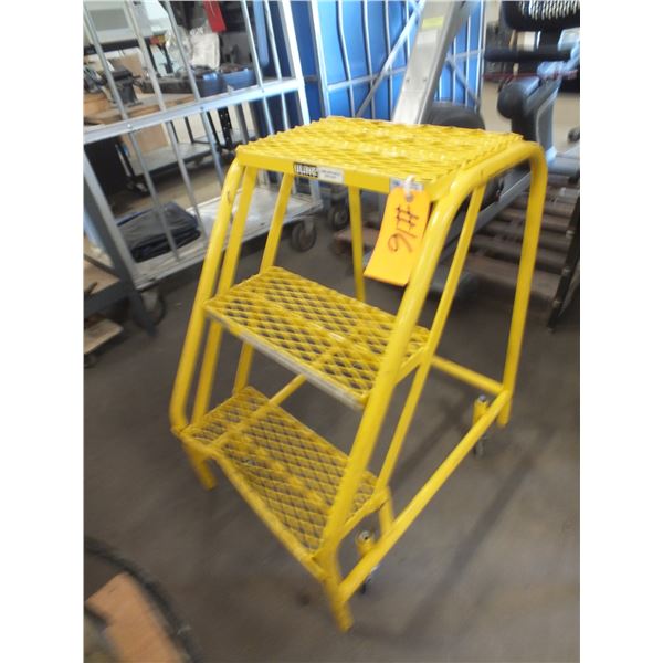 3 Step Shop Ladder on wheels
