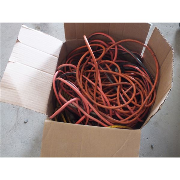 Box Of Assorted Extension Cords