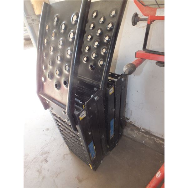 Two Metal Folding Car Ramps