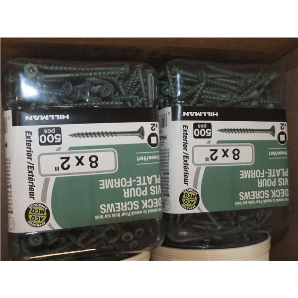 1 Case Of 6 - 8 x 2" Deck Screws