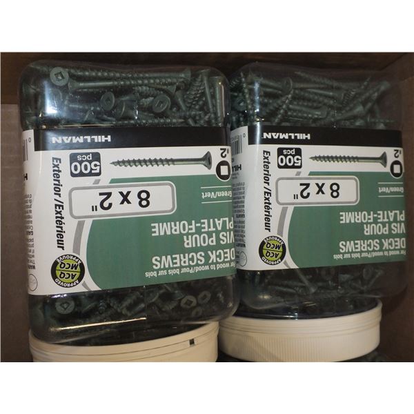 1 Case Of 6 - 8 x 2" Deck Screws