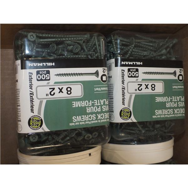 1 Case Of 6 - 8 x 2" Deck Screws