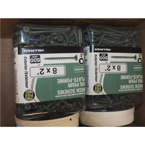 1 Case Of 6 - 8 x 2" Deck Screws