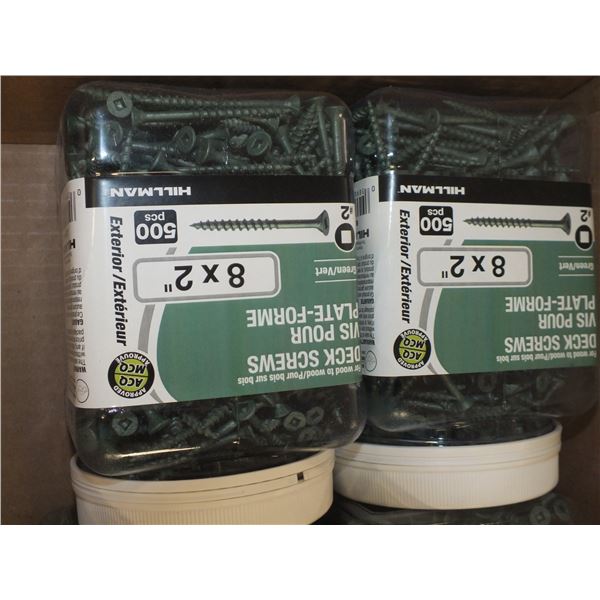 1 Case Of 6 - 8 x 2" Deck Screws