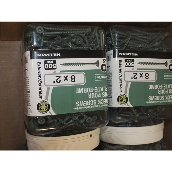 1 Case Of 6 - 8 x 2" Deck Screws