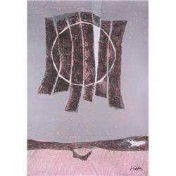 Signed Crippa Untitled Lithograph