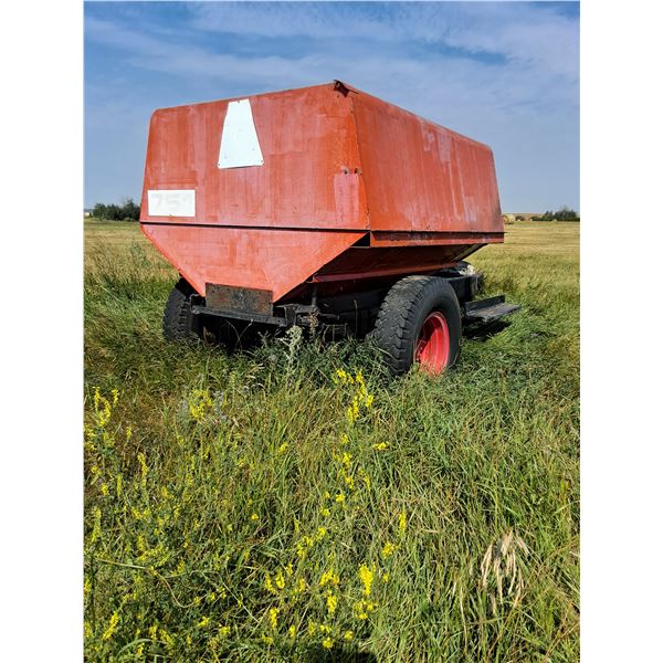 751 Combine Hopper,On Trailer 14ft. Long, 20" Wheels