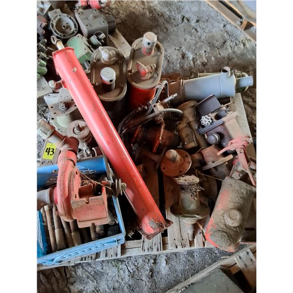 Sub Axle,  Hydraulic Tanks, Hydraulic Pumps, Water Pump,  Misc Bolts