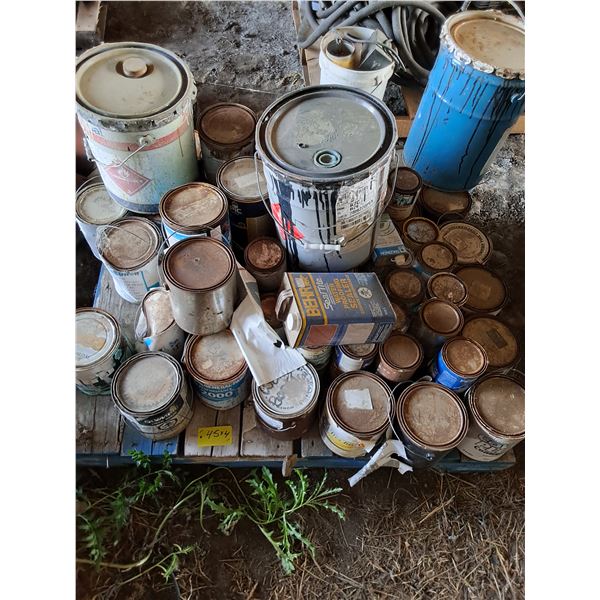 (4) Pallets, Nails, Electrical Wire, Lights, Ducts, Vents, Paint