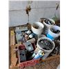Image 1 : Electrical supplies,  boxes, Dust Free Lights,  (2) Tarps