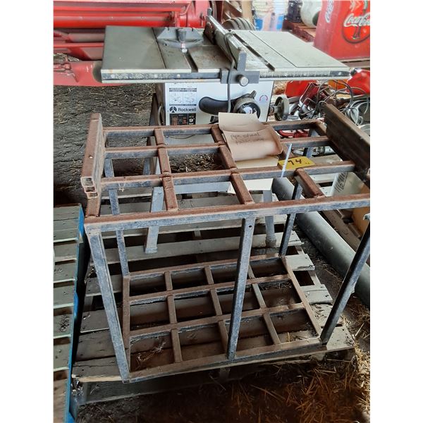 Table Saw, Steel Rack