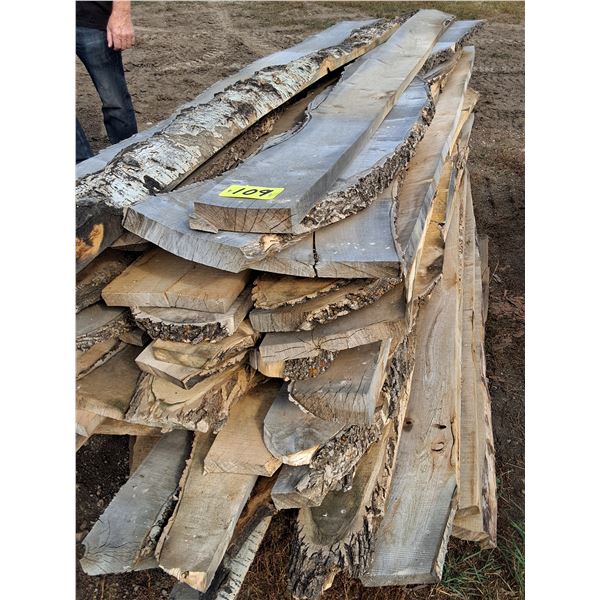 Assorted Rough Cut Lumber and Slabs