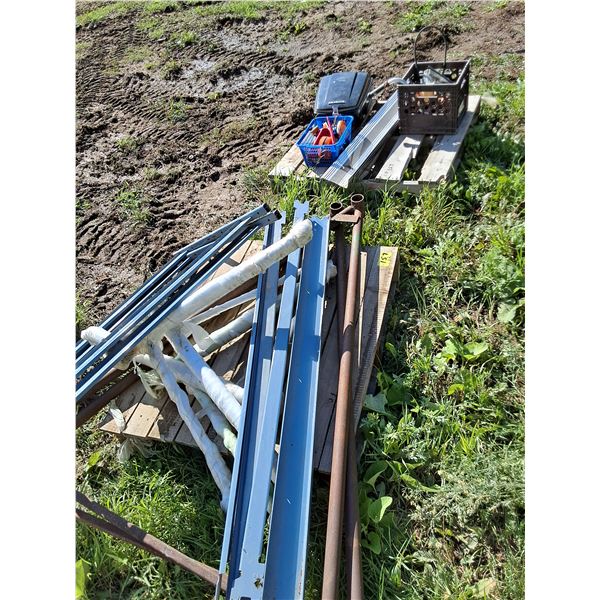 (2) Pallets, Pallet Racking, Lights, Running Boards, Misc.