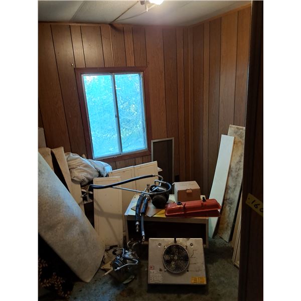 Room Contents - Window, Carpets, Fan, Pump, Misc.