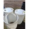 Image 2 : (3) White 208 Litre (55 US Gallon) Drums