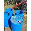 Image 1 : (4) Blue 208 Litre (55 US Gallon) Drums