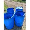 Image 2 : (4) Blue 208 Litre (55 US Gallon) Drums