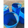 Image 3 : (4) Blue 208 Litre (55 US Gallon) Drums