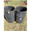 Image 1 : (2) Black 208 Litre (55 US Gallon) Drums