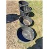 Image 1 : (4) Plastic 24" Diameter Bins (2 - 17" & 2 - 9")