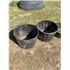 Image 3 : (4) Plastic 24" Diameter Bins (2 - 17" & 2 - 9")