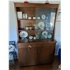 Image 1 : Plywood China Cabinet from 1969 - 79x48x20" - No Contents Included